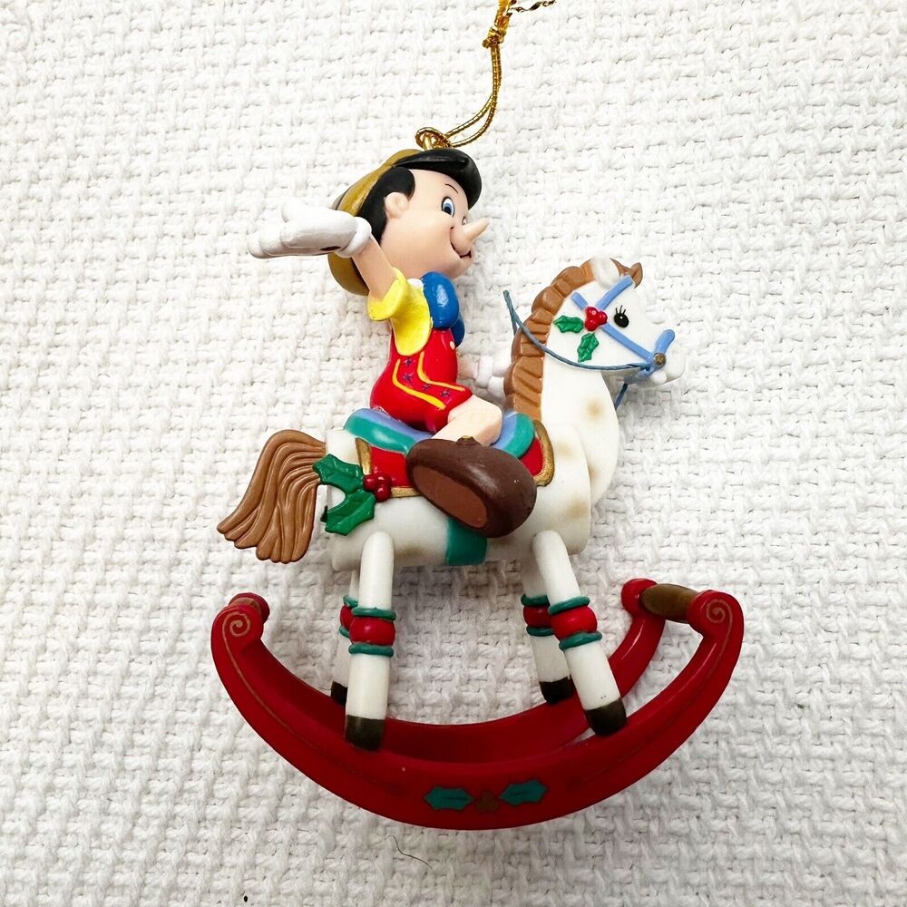 1994 Enesco Treasury Of Christmas Ornaments Pinocchio Holiday Toy Ride